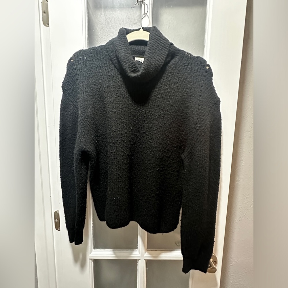 Topshop Black Turtleneck Sweater - Picture 1 of 5